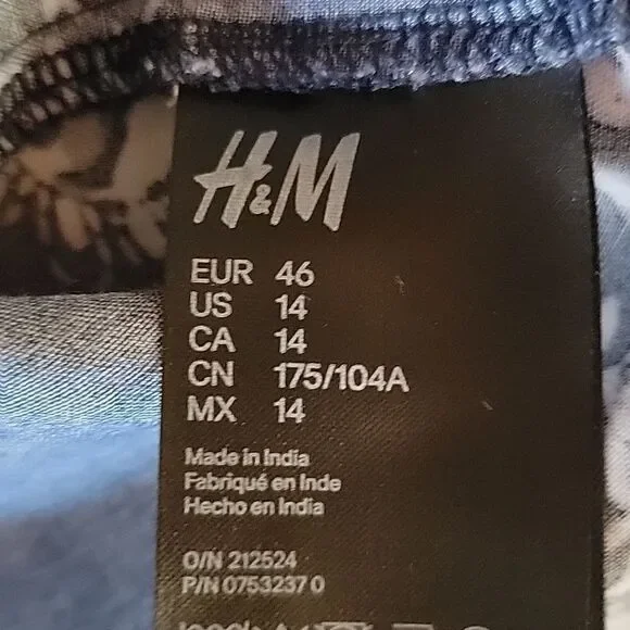 H&M tunic blouse Size 14 - Picture 9 of 10